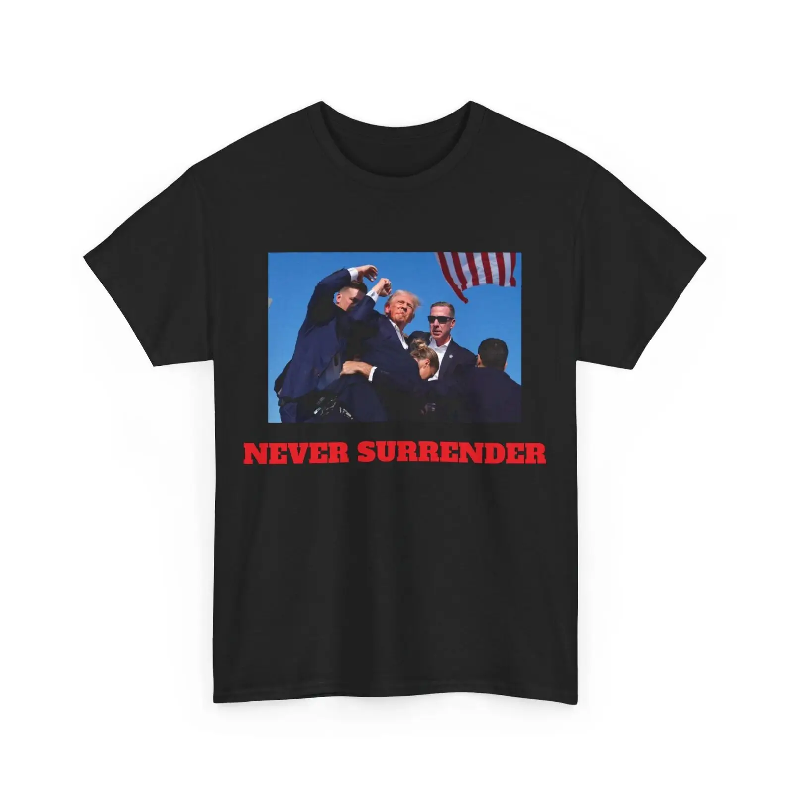 Donald Trump T-Shirt Never Surrender Shooting