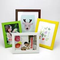 Colorful Picture Frames Wood Frame for Wedding Photo Kids Photo Disply Idol Picture Holder Porta Retrato Marco De Fotos