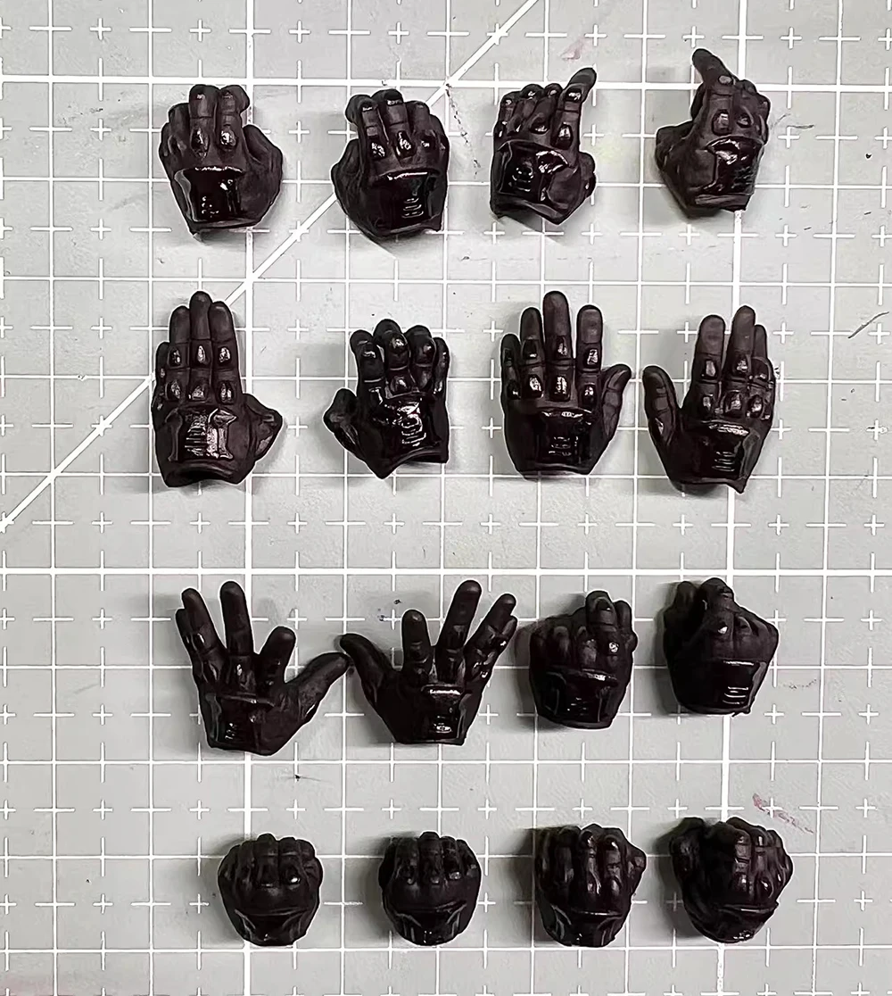 1/12th 3ATOYS Soldier Doll Snake Black Gloved Hand Types Model 16PCS/SET Accessories For 6