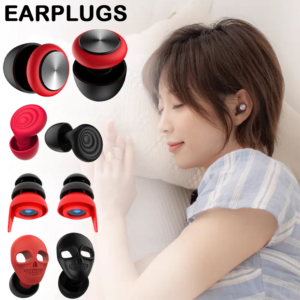 

1Pair Sound Insulation Earplugs Noise Cancelling Earbuds Waterproof Swimming Earplugs Noise Reduction Snoring in Sleep