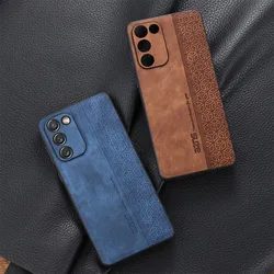 For Samsung Galaxy S20 FE Чехол для back cover Skin Feel Shockproof Leather Case Soft Funda For Galaxy S21 S22 S23 Plus Ultra