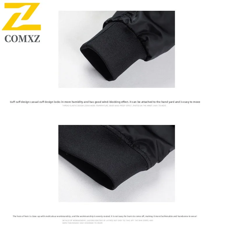 COMXZ Uomo MA1 Bomber Giacca a vento Primavera Autunno Stile americano Ricamo Aquila Cappotto da baseball Abbigliamento da lavoro militare Capispalla vintage