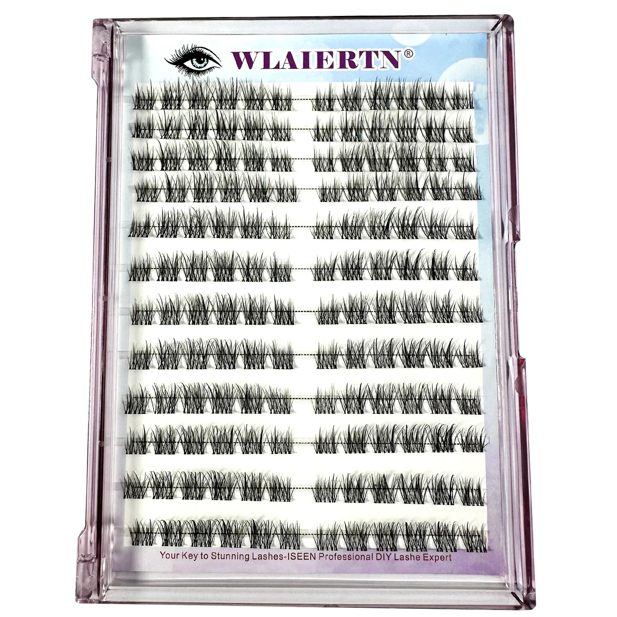 10-14-Piglia individuali 12 file DIYClusters Naturale lungo Manga Ciglia finte Estensione Strumento di trucco Ciglia individuali maquillaje