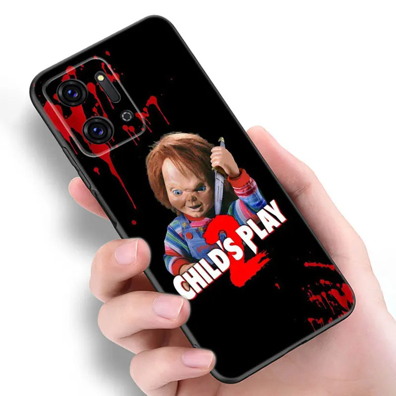 Chucky Doll Black Phone Case For Honor 70 90 200 Magic 4 5 6 Lite X5 X6A Plus X6S X7A X8A X8B X6 X7 X8 X9 4G X9A X9B 5G