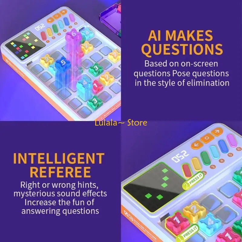 Y4QA Gioco Sudoku elettronico interattivo per bambini Puzzle portatile per allenamento cerebrale dai 6 ai 12 anni