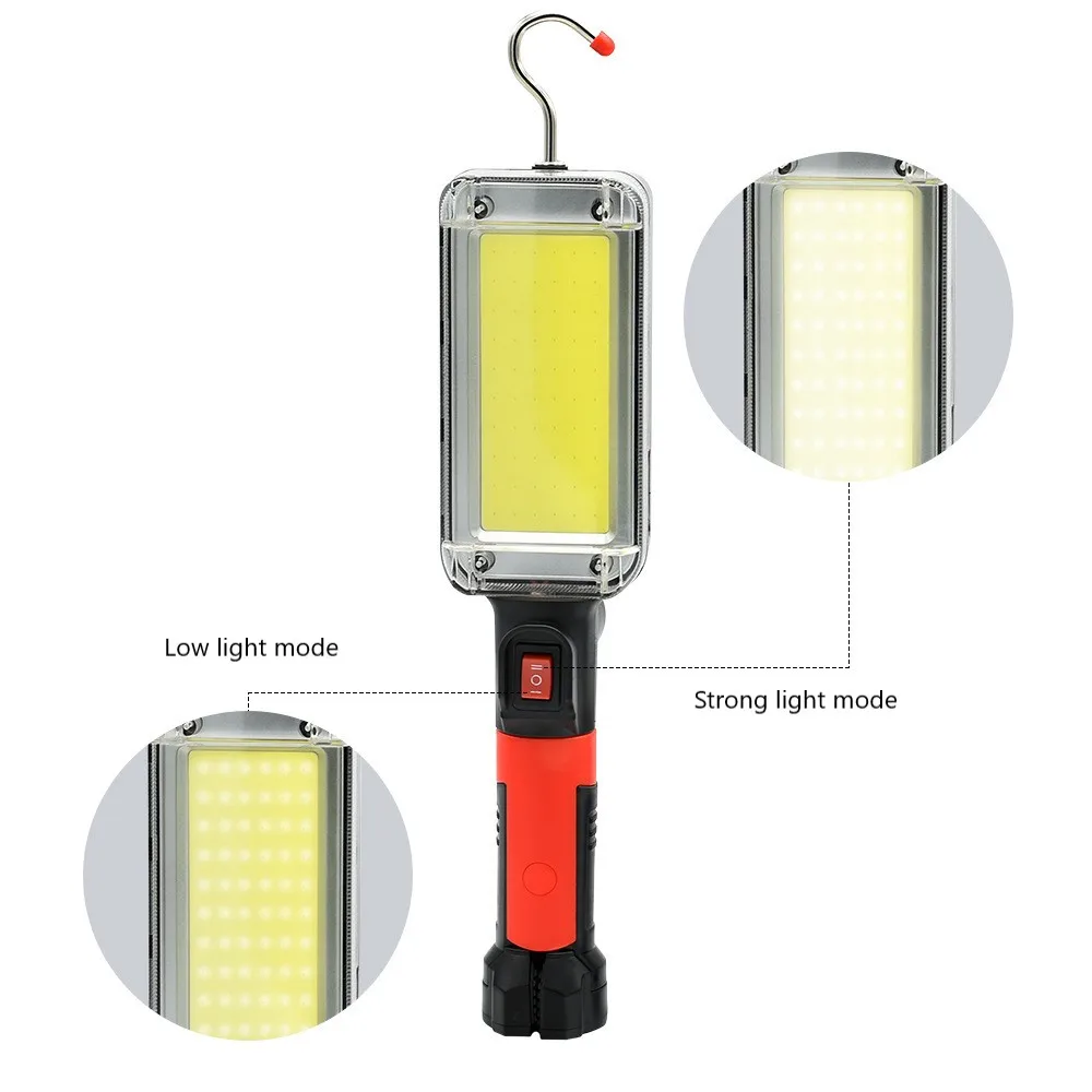 P254TGHF COB Multifunctional with Magnet Hook High Power Working Light Rechargeable LED Magnet Outdoor Camping
