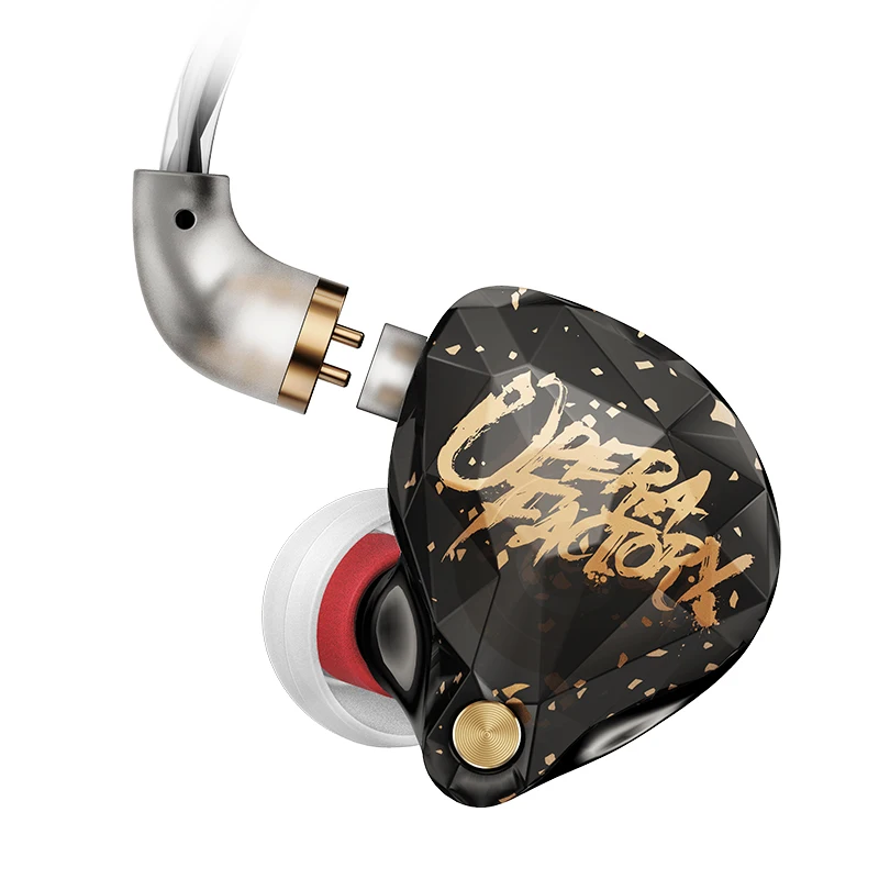 Whizzer OS1 Beat composiet dynamische membraandriver (1DD) 5N OFC-kabels en 3 paar oordopjes HIFI IEMs in-ear oortelefoon