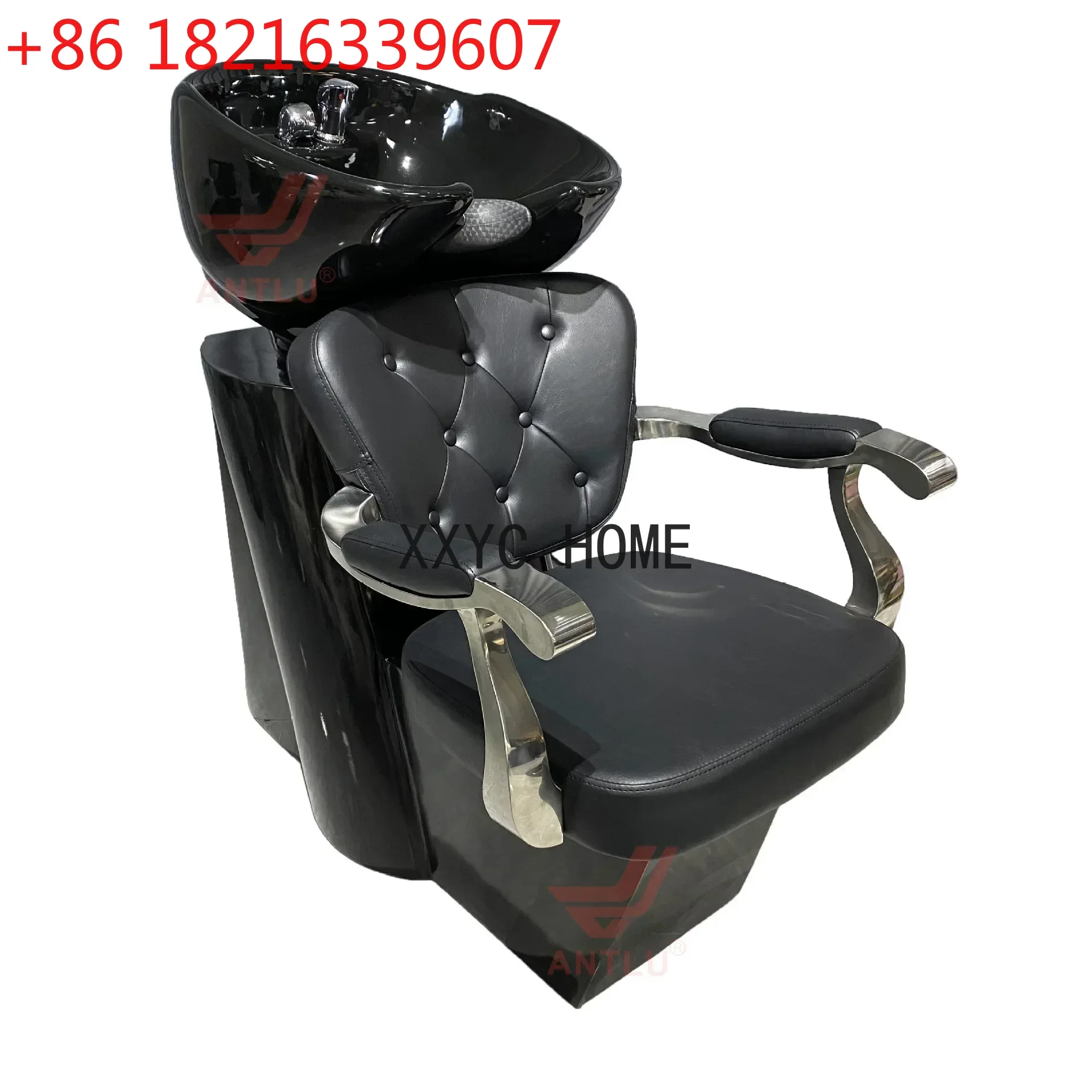 TAO Flushing Bed Hairdressing Point Half Lying Shampoo Chair Internet Celebrity Shop Barber Chair