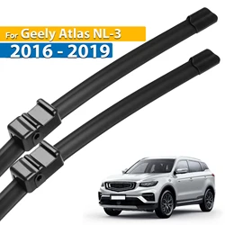 Erick's Wiper LHD Front Wiper Blades For Geely Atlas NL-3 2016 - 2019 Windshield Windscreen Clean Window Rain Brushes 24