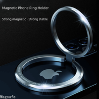 KAPUDA Magnetic Ring Mobile Phone Stand 360 Degree Rotation Support Small and Easy to Carry Foldable Desktop Phone Stand