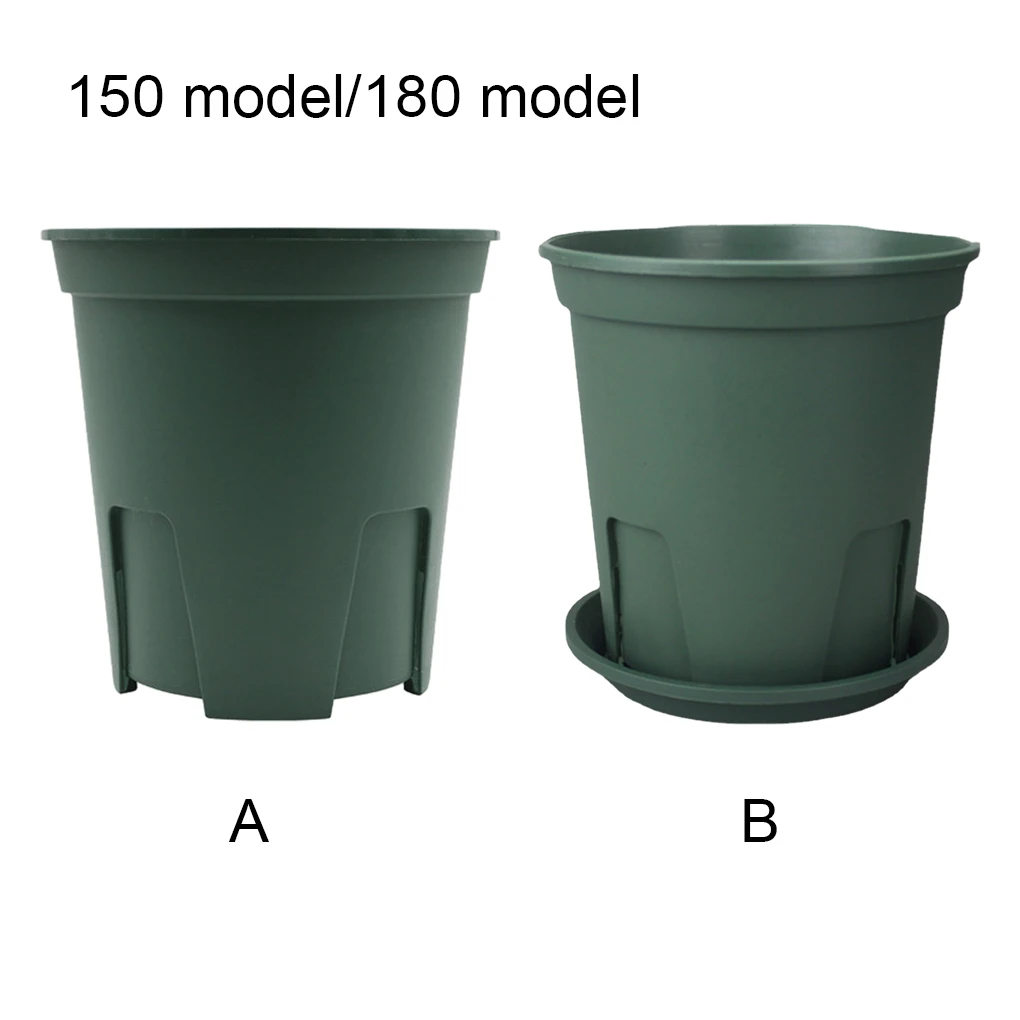 5pcs Green Wide Application Plant Pots For All Types Of Plants Breathable Plastic Flowerpot Flower Pot Single pot