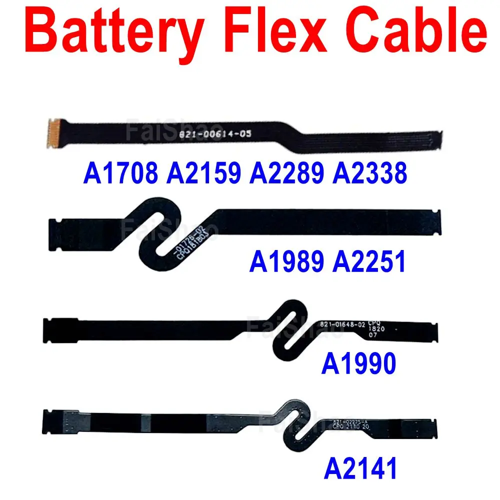 1PCS / 5PCS New Battery Flex Cable for Macbook Pro A1708 A2159 A2289 A2338 A1989 A2251 A1990 A2141 Replacement