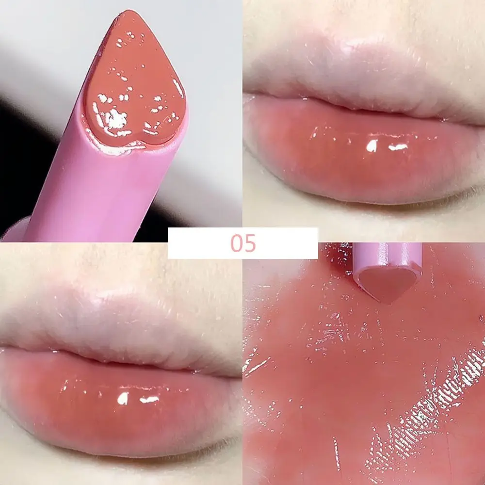 Solid Cartoon Cat Lipstick Nude Color Natural Mirror Moisturizing Lip Balm Waterproof Jelly Long-lasting Non-stick Cup Lip Gloss