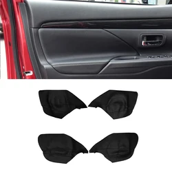 For Mitsubishi Outlander 2014 2015 2016 2017 2018 4PCS Car Interior Door Handle Panel Armrest Microfiber Leather Cover