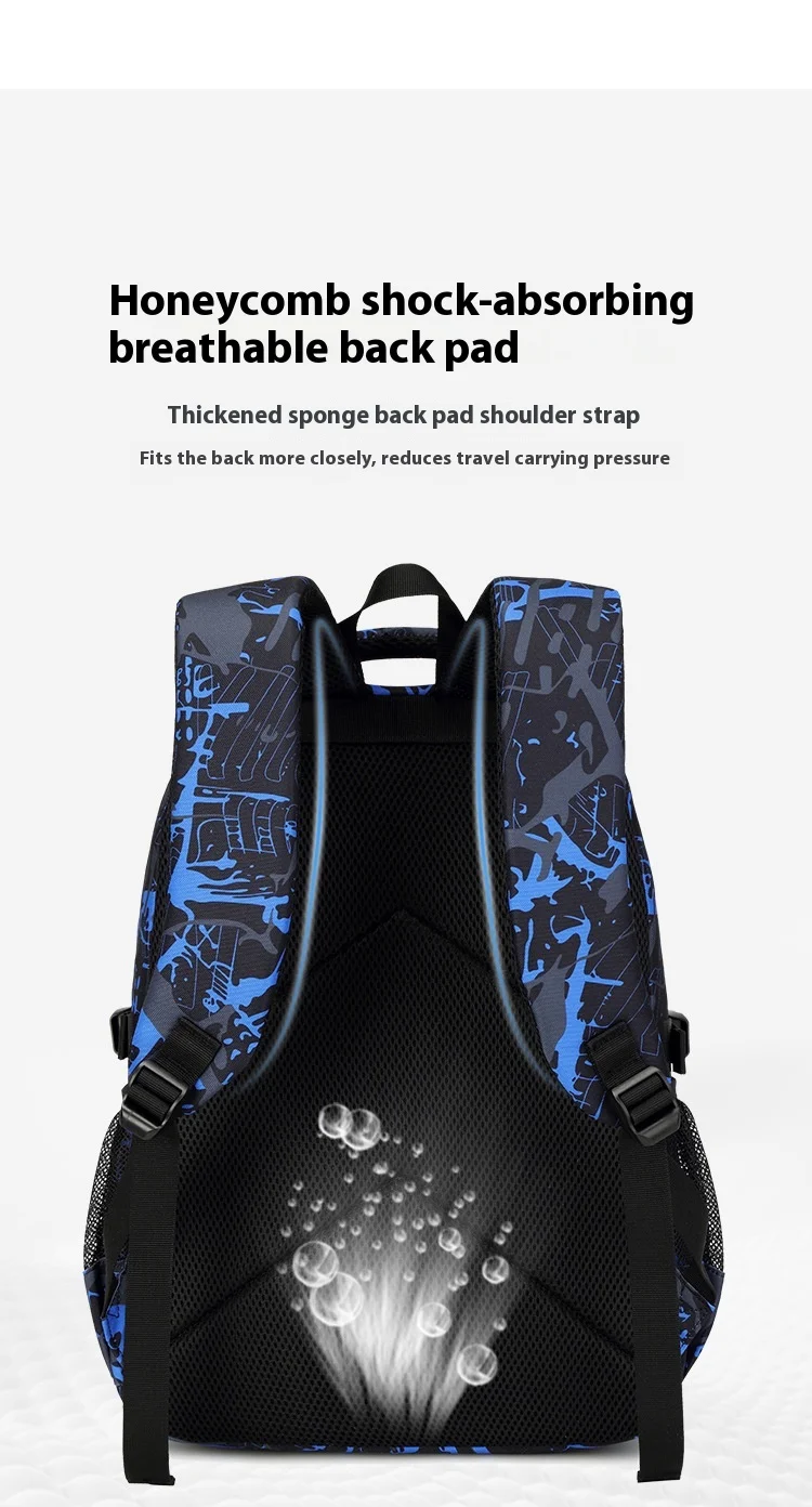 Backpack for Boy with Lunch Bag and Pencil Case 3pcs Boys School Bags for Elementary Student Teen Boys