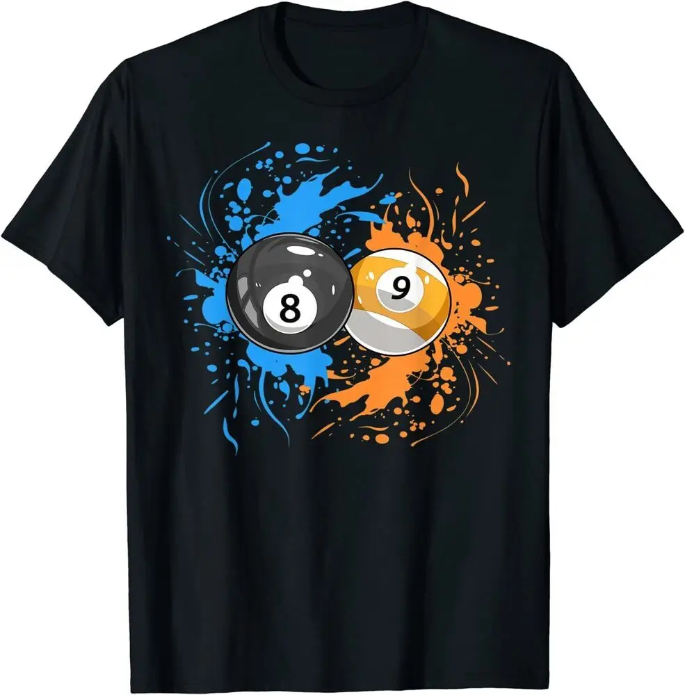 Cool Billiard Balls for 8- Ball and 9-Ball Player Best T-Shirt Anime Graphic T-shirts for Men Clothing Women