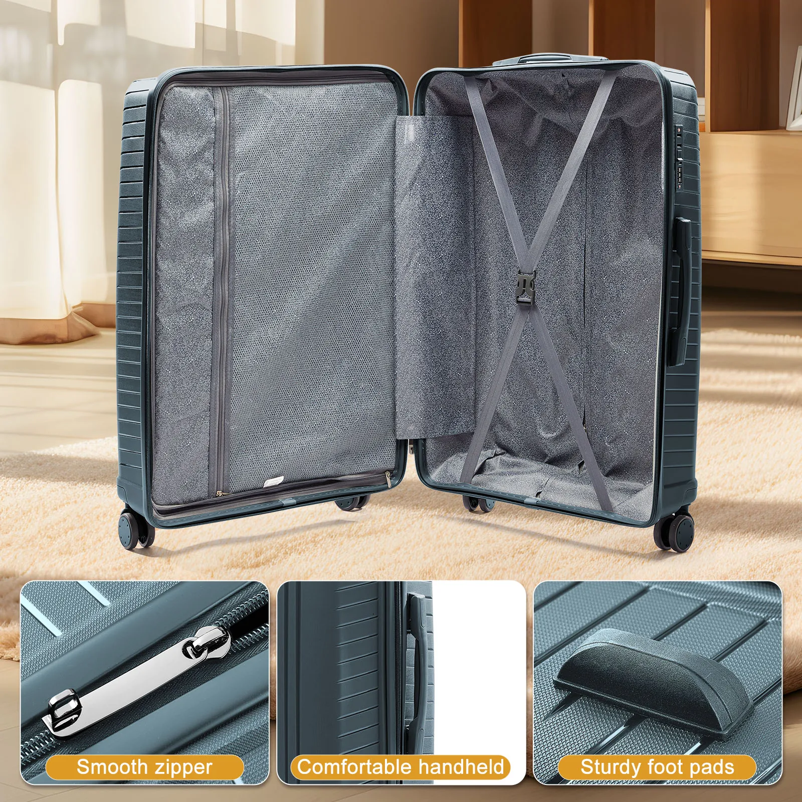 Travel Suitcase 2024 New Large Capacity Rolling Luggage Durable TSA Carry-On Cabin Suitcase 20/24/28 inch Trolley Case Luggage