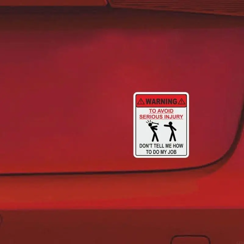 HOW TO DO MY JOB Sticker Multifunction Reflective Work Sticker Reflective Decal