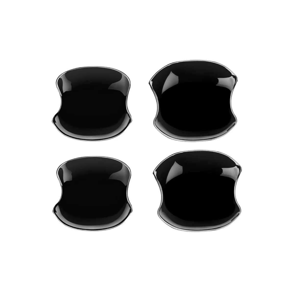 Car Gloss Black Door Handle Bowl Cover Cavity Trim Insert Catch Molding Garnish for Toyota SIENTA 10 Series 2022 2023