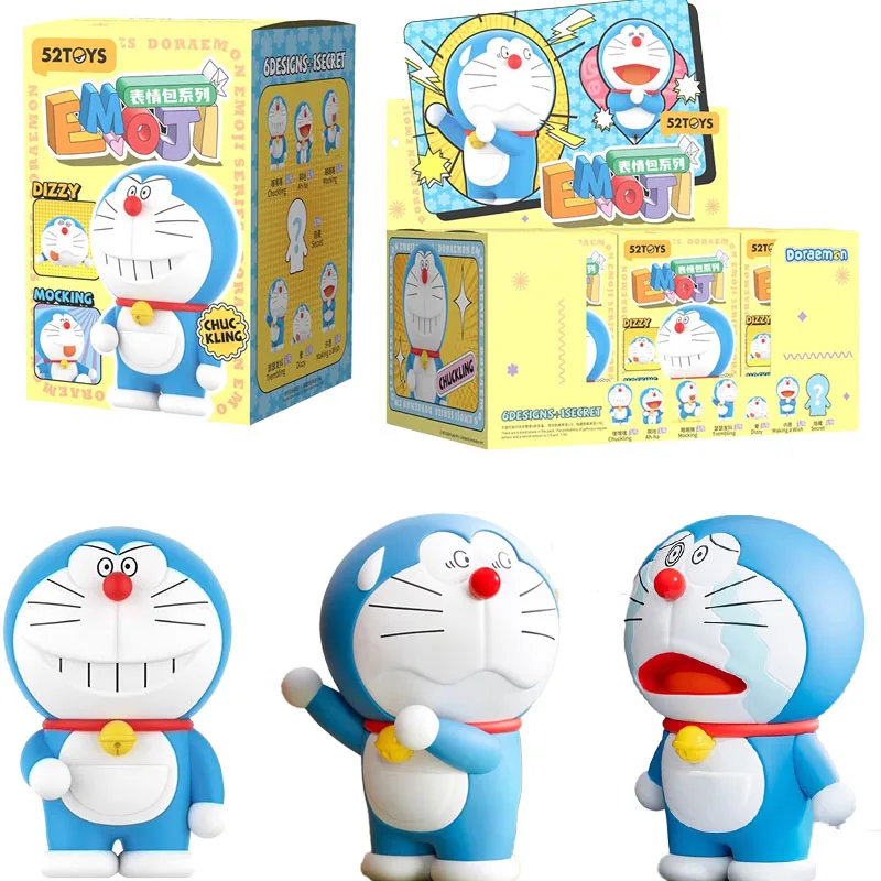 Новый 52TOYS Doraemon слепая коробка серия Emoji классический дизайн аниме слепая коробка коллекционные детские игрушки Guess Mystery Box подарки Новый 52TOYS Doraemon слепая коробка серия Emoji классический дизайн аниме слепая коробка коллекционные детские игрушки Guess Mystery Box подарки