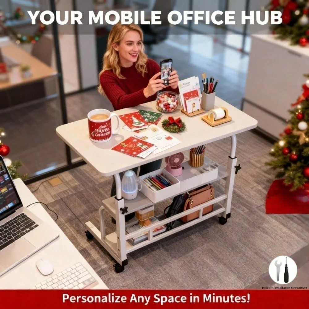 

Bedside Coffee Table With Storage Shelves, Living Rooms,Durable And Easy To Move Design, Suitable For Living Room Console Tables