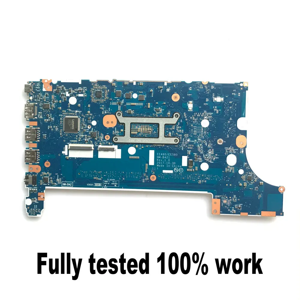 Lenovo Thinkpad E480 E580 노트북 마더보드 i3 i5 i7-7th/8th Gen CPU DDR4 UMA 01LW193 테스트용 EE480/EE580 NM-B421 마더보드