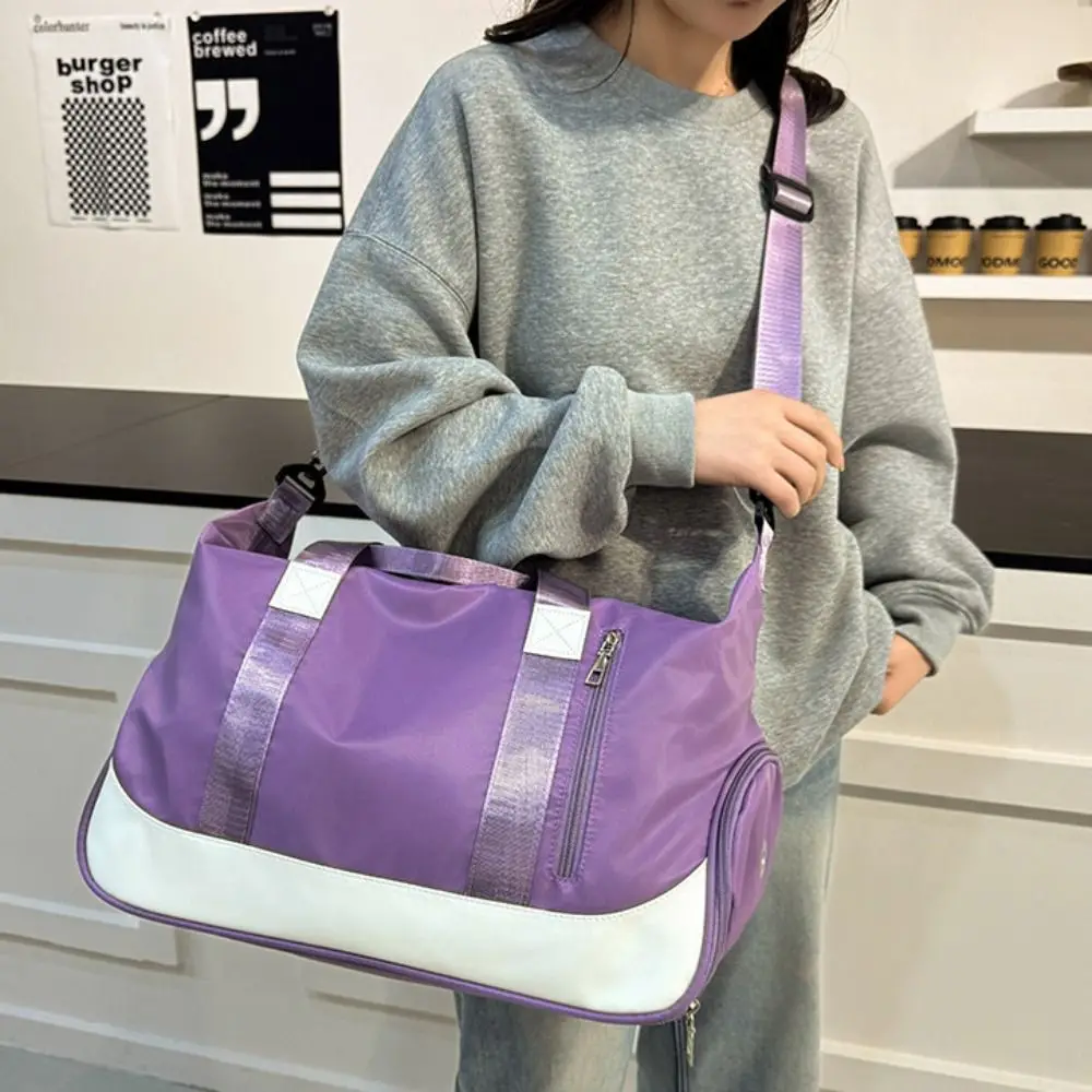 Nylon Yoga Training Bag Multifunctional Waterproof Sports Fitness Bag Portable Large Capacity Travel Tote Bag Outdoor