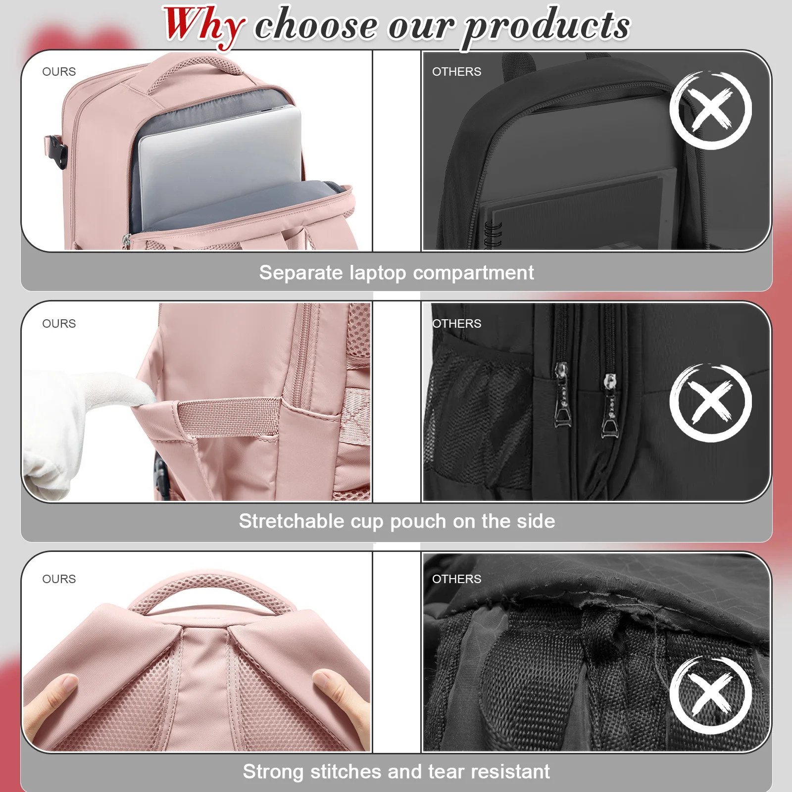 حقيبة الظهر السفر المقصورة طائرة 40x20x25 Ryanair حقيبة السفر حقيبة اليد الأمتعة على ظهره الرجال الملابس النسائية الظهر