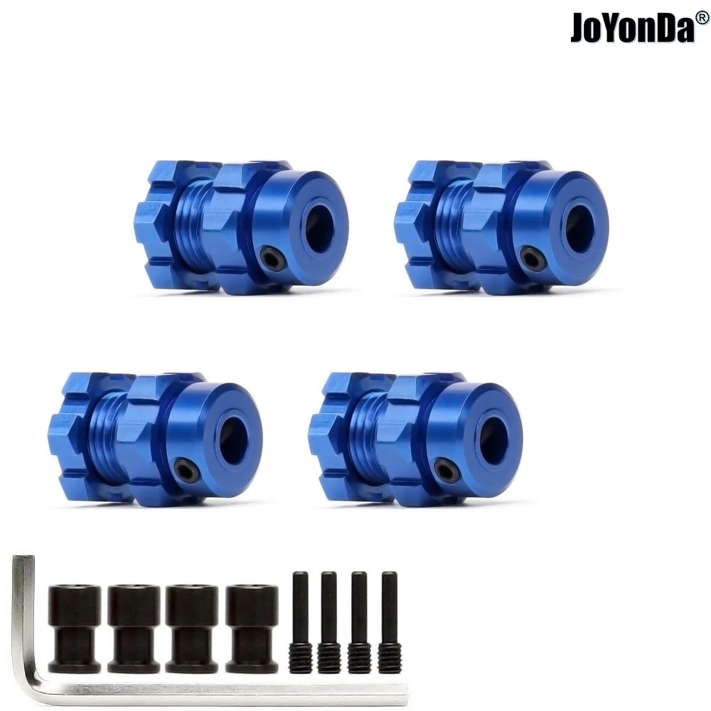 #5353X Set of four 17 mm hubs and wheel nuts for RC Car Traxxas 1/10 T-MAXX E-REVO 3.3 53097 Slayer Pro 4x4 Summit