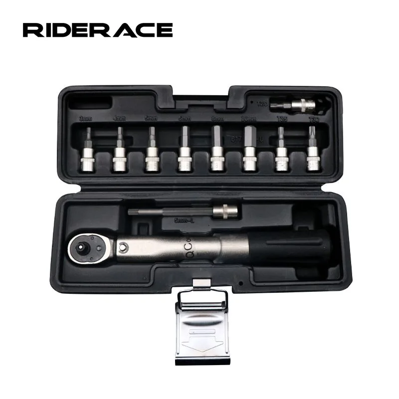 

RIDERACE Bicycle Professional Ratchet Torque Wrench Allen Key Tools Socket Spanner Set Cycling Multifunction Repair Tool Kits