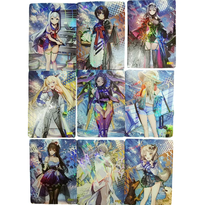 NIKKE Cards NIKKE The Goddess of Victory Crown Modernia Biscuit Laplace Diesel Anime Game Collection Color Flash DIY Card Part11