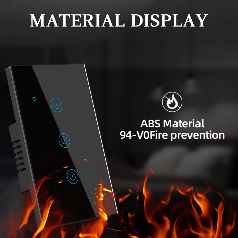 Universal Wifi Bluetooth Smart Switch Tuya Smart Leben APP Timer Google Home Alexa Voice Control Touch Panel Wand Licht Schalter