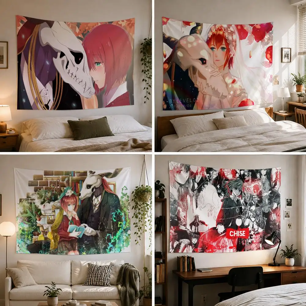 The Ancient M-Magus Bride Tapestry Bedroom Living Room Bar Party House Home Dorm Interior Wall Decor Background Banner