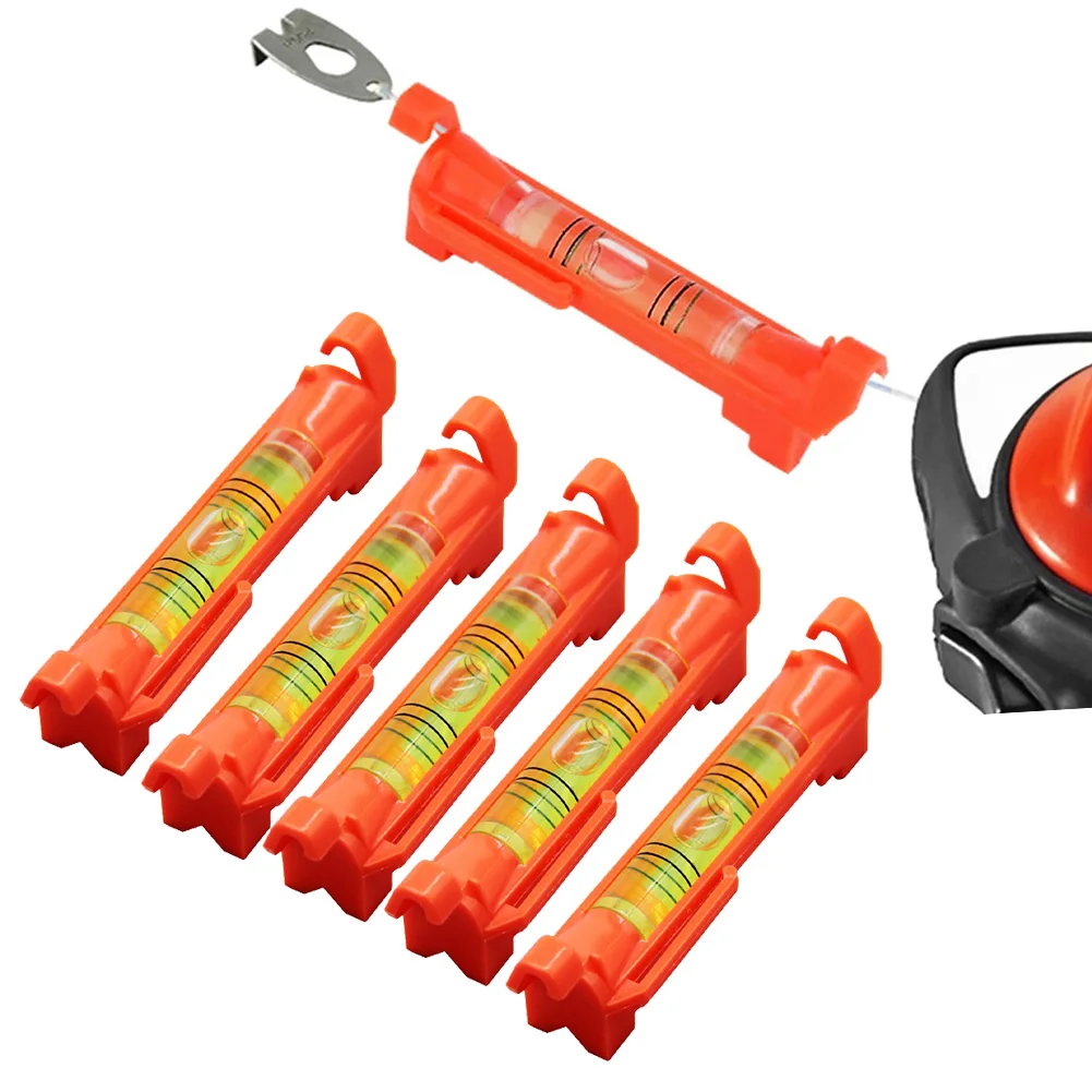 5pcs Small Bubble Horizontal Rope Plastic Spirit-Level Hanging Bubble Line Level Pen Horizontal Bubble Measuring Tools