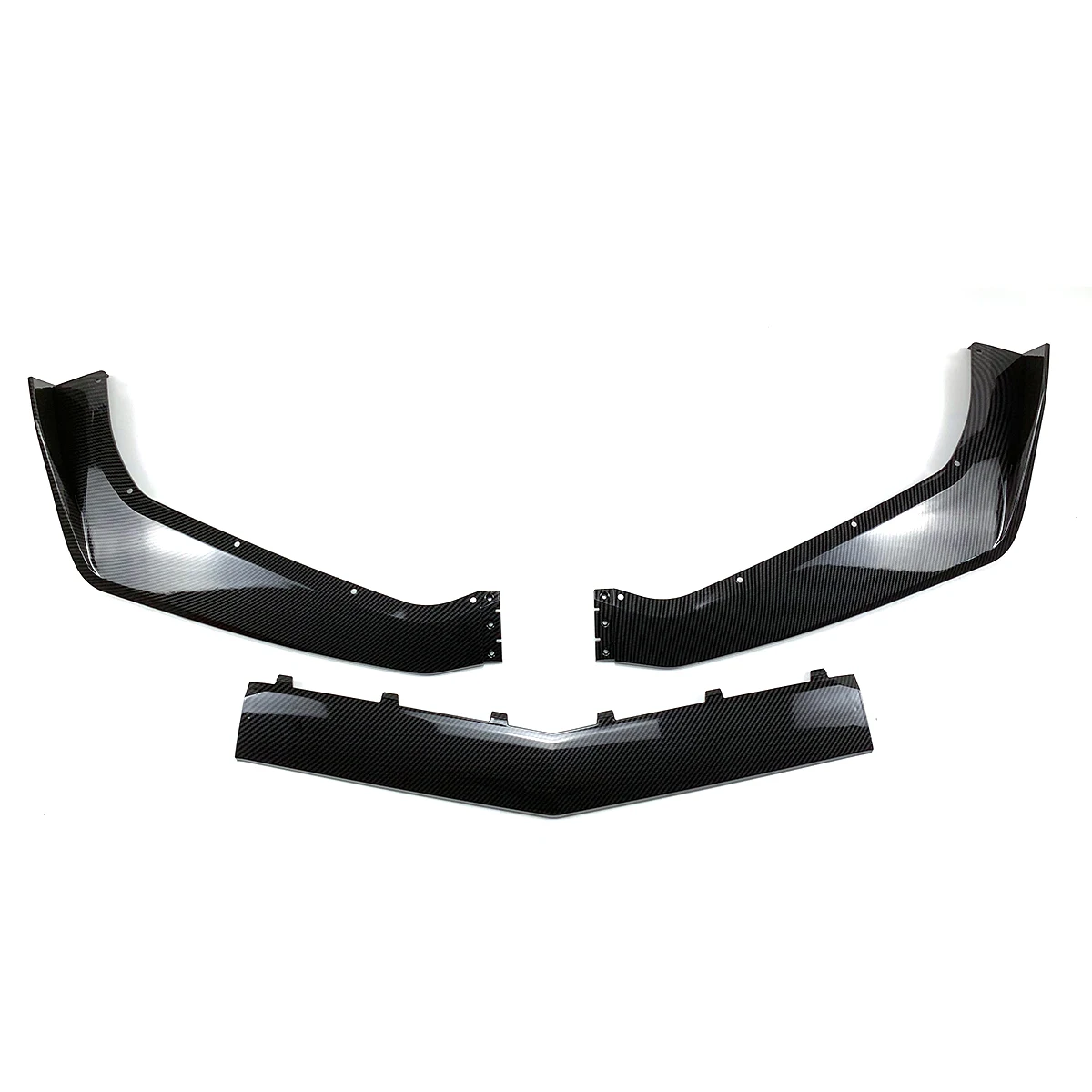 Carro Amortecedor Dianteiro Lip Spoiler Splitter, Estilo De Fibra De Carbono, Modificar, Body Kit, apto para 2014-2019 Chevrolet Corvette C7, ZR1