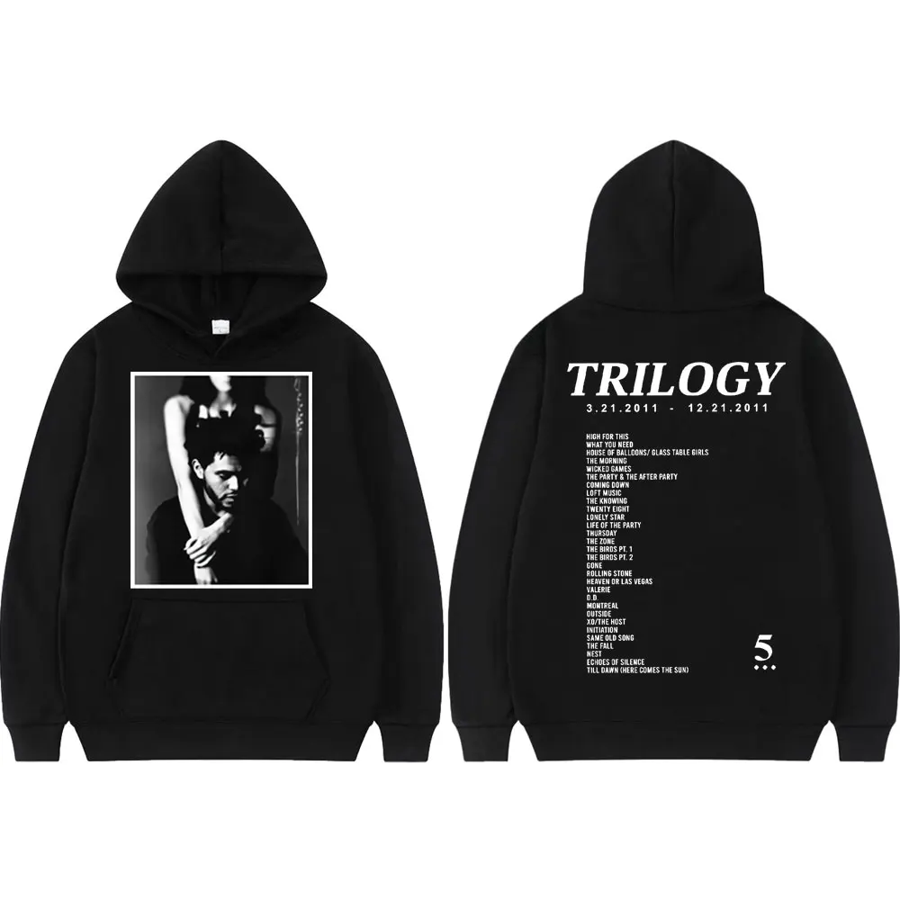 

Hot Sale Rapper The Weeknd Trilogy Album Merch Hoodie Harajuku Hip Hop Hooded Sweatshirts Men Women Casual Oversized Pullovers