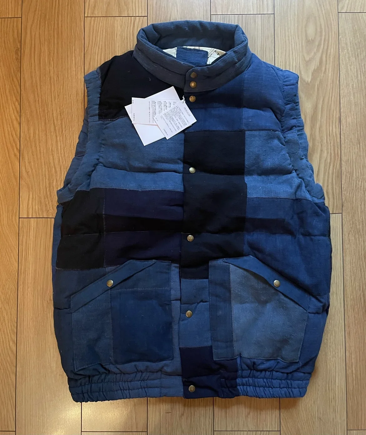 

VISVIM WMV 20SS ICT INSULATOR DOWN VEST KOFU Solid color ancient cloth vest
