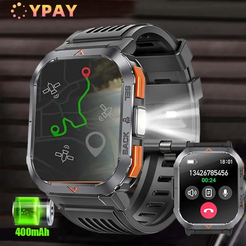 New For Xiaomi Outdoor LED Men Sports Smart Watch 2024 Bluetooth Call IP68 5ATM Waterproof Heart Rate Track Compass Smart Watch