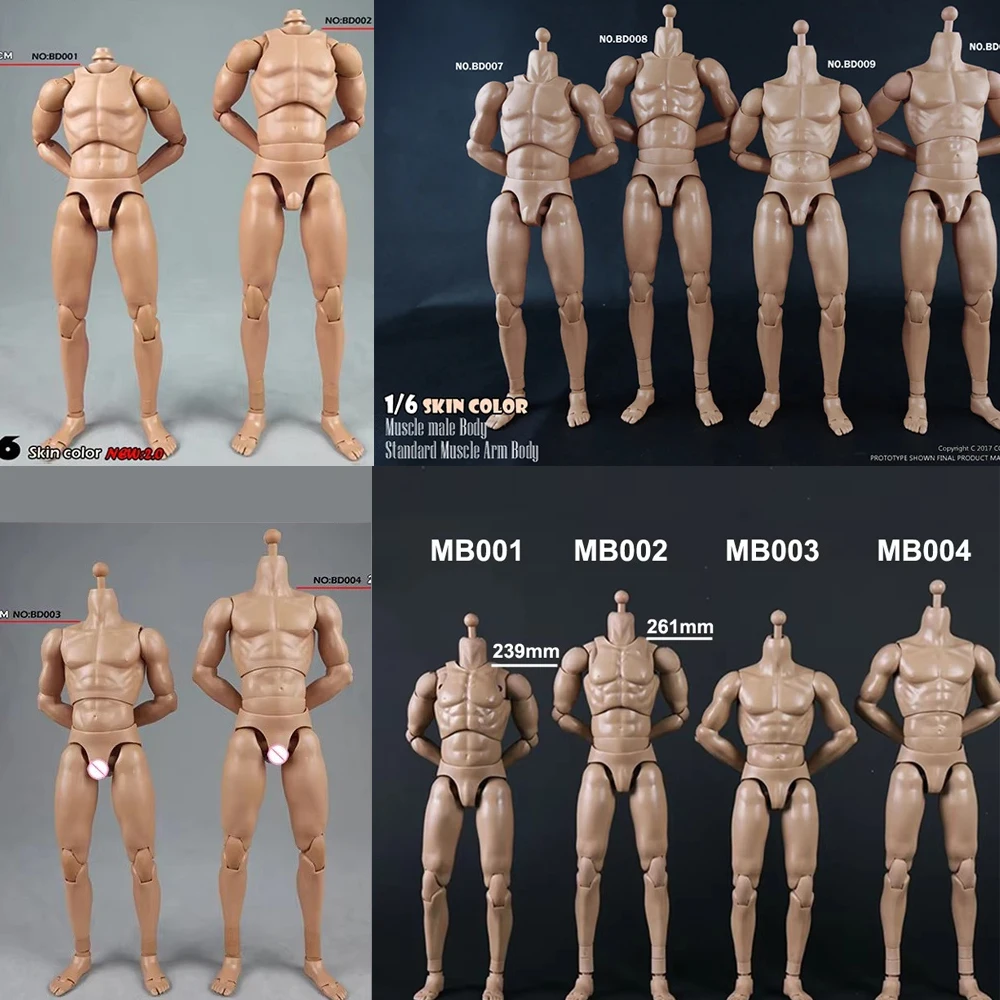 

COOMODEL MB001 MB004 BD001 BD0010 1/6 Male Standard Body/Muscle Body Soldier Super Flexible Action Figure Body