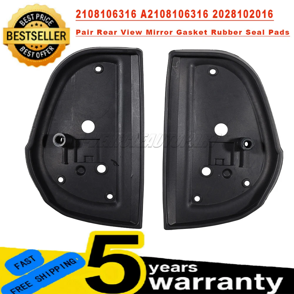 2108106316 A2108106316 2028102016 Rear View Mirror Gasket Rubber Seal Pads Fit For Mercedes-benz W210 W140 W202 1993-2000