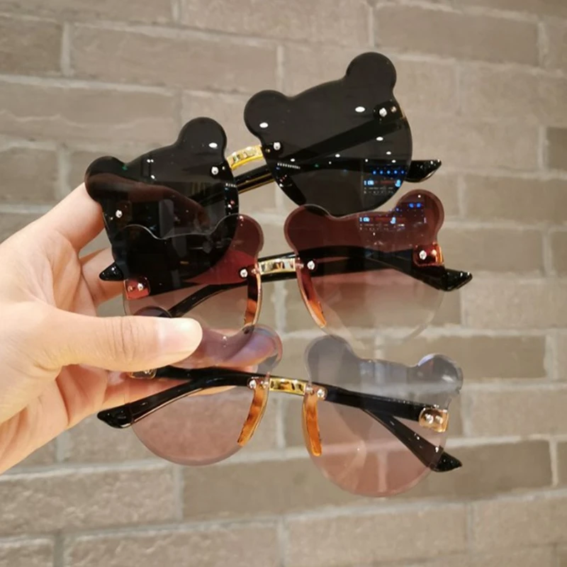 New Popular Children's Cat Ear Sunshade Sunglasses Children's Trendy Fashion Anti-UV Sunglasses