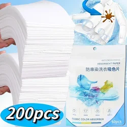 50/200PCS Bag Laundry Tablets Laundry Paper Anti-Staining Clothes Sheets Anti-String Mixing Color Absorption Washing Accessories