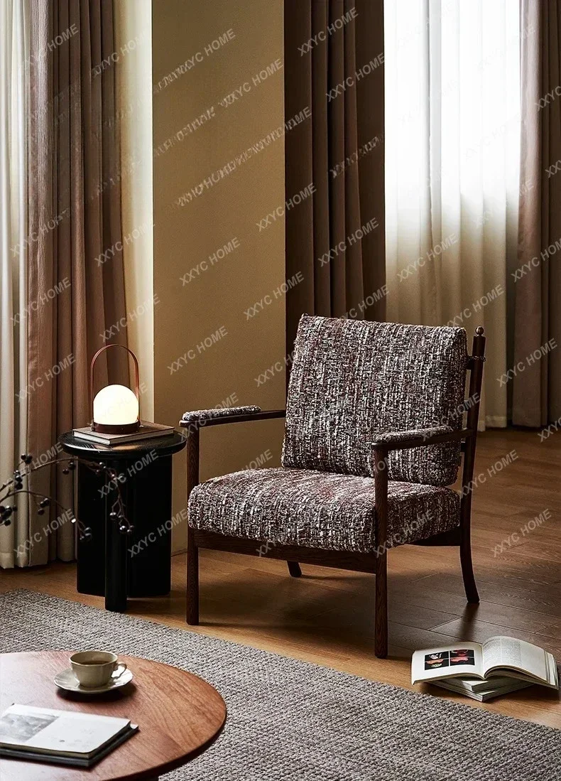 

Кресло-софа Y1 с деревянной спинкой в средневековом стиле для дома, одноместное, повседневное