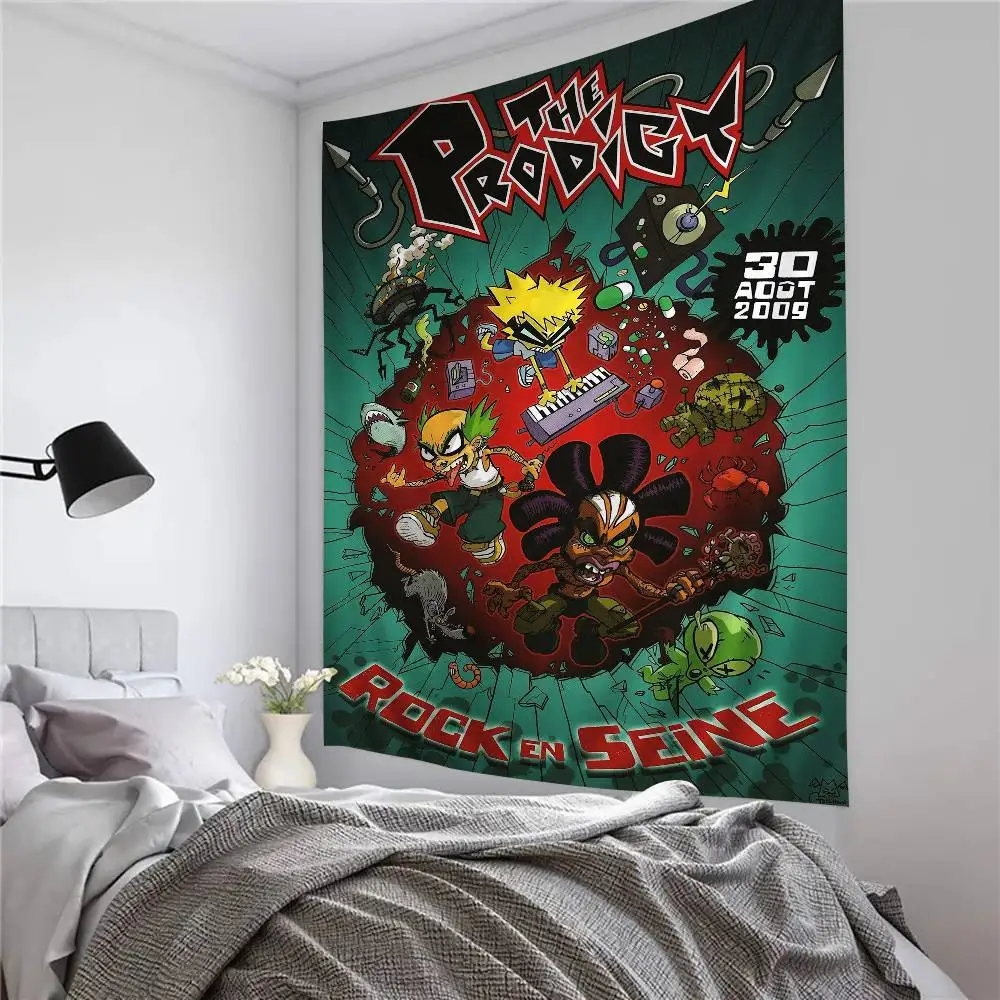 P-prodigy Hd Anime Hot Theme Sänger Gedruckt Große Wandteppich Hängen Tarot Hippie Wandteppiche Wohnheim Kunst Wohnkultur