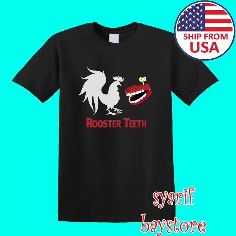 Rooster T Shirtth Men's Black Size S to 5XL