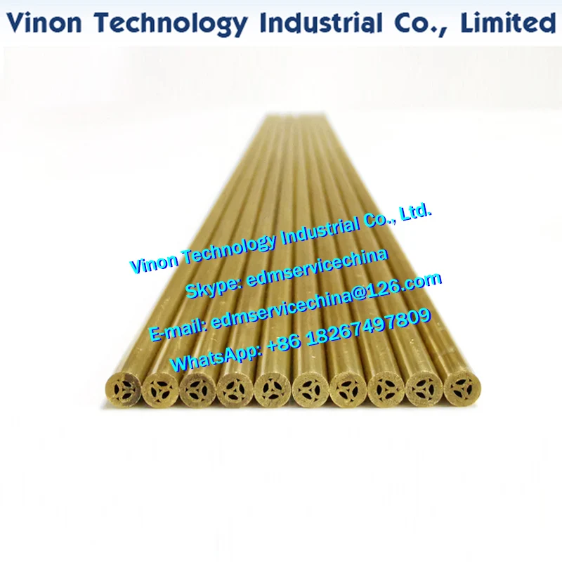 

200PCS of EDM Brass coreless tube 3H type D5.65mm*L600mm / Outer diameter tolerance: +0,-0.05 for electrical discharge machining