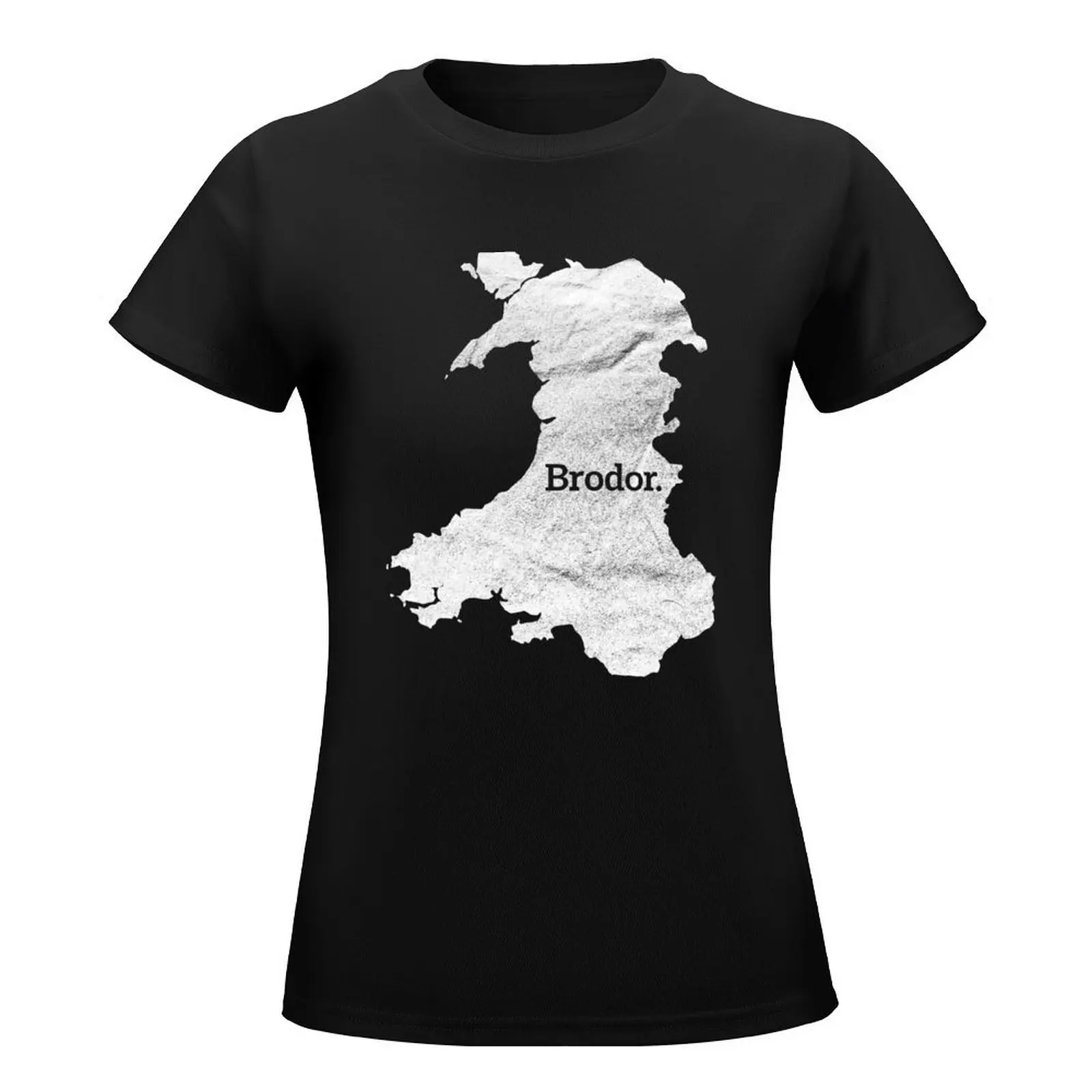 Brodor Cymru, Native, Map of Wales, Welsh, Cymraeg T-Shirt female graphics white t shirts for Women