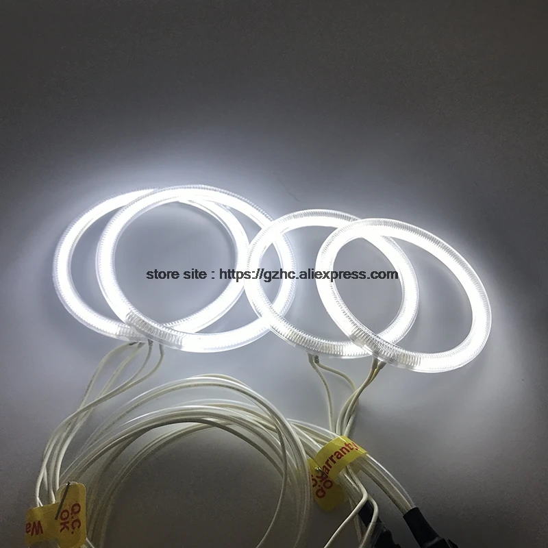 Dla Volkswagen VW Touareg 2007 2008 2009 2010 Ultra Bright Day Light DRL CCFL Angel Eyes Demon Eyes Kit Warm White Ring — zdjęcie 7