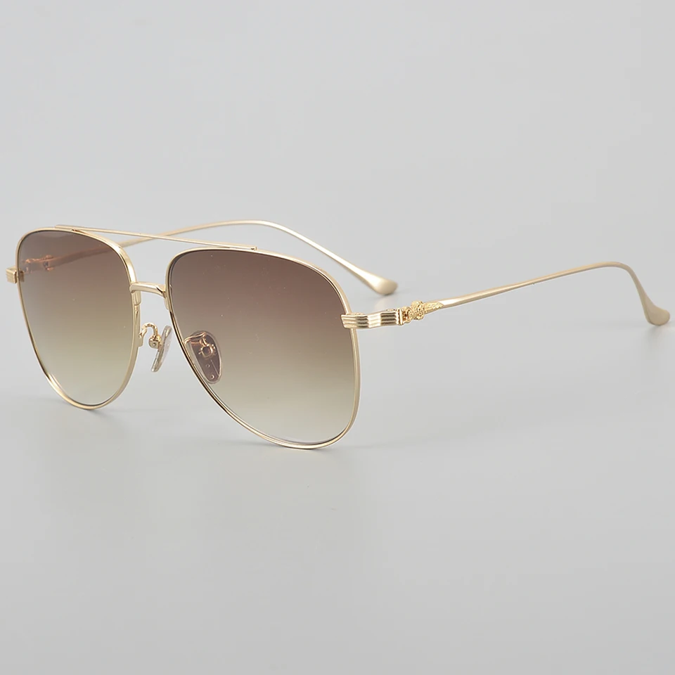 

2025 Новые женские солнцезащитные очки, дизайнерские пилотные индивидуальные классические мужские солнцезащитные очки для вождения на открытом воздухе UV400, модные роскошные титановые солнцезащитные очки в стиле ретро