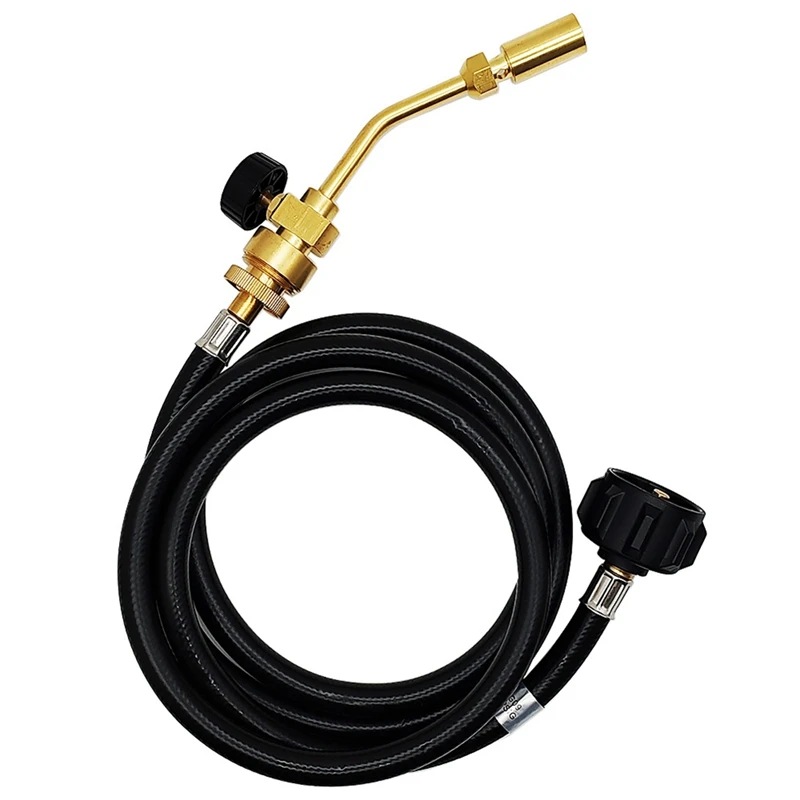 

Propane Torch Welding Torch Soldering BBQ Torch With Regulating Valves 1.8M Hose Welding Tool Durable Easy Install